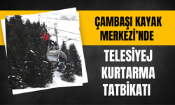 Çambaşı Kayak Merkezi’nde Telesiyej Kurtarma Tatbikatı