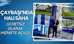 Çaybaşı’nda Halı Saha Ücretsiz Olarak Hizmete Açıldı