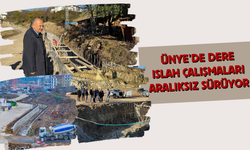 Ünye’de Dere Islah Çalışmaları Aralıksız Sürüyor