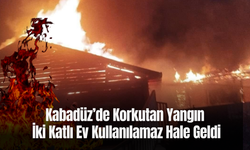Kabadüz’de Korkutan Yangın: İki Katlı Ev Kullanılamaz Hale Geldi