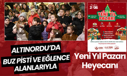 Altınordu’da Buz Pisti ve Eğlence Alanlarıyla Yeni Yıl Pazarı Heyecanı