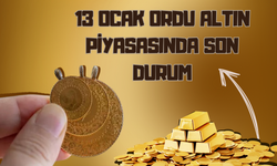 13 Ocak Ordu Altın Piyasasında Son Durum