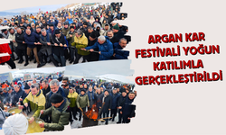 Argan Kar Festivali Yoğun Katılımla Gerçekleştirildi