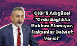 CHP’li Adıgüzel: “Ordu Sağlıkta Hakkını Alamıyor, Rakamlar Dehşet Verici”