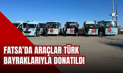 Fatsa’da Araçlar Türk Bayraklarıyla Donatıldı