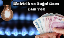 Elektrik ve Doğal Gaza Zam Yok