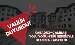 Kabadüz–Çambaşı Yolu Yoğun Tipi Nedeniyle Ulaşıma Kapatıldı