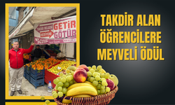 Takdir Alan Öğrencilere Meyveli Ödül