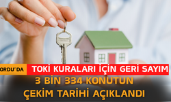 Ordu’da TOKİ Kuraları İçin Geri Sayım: 3 Bin 334 Konutun Çekim Tarihi Açıklandı