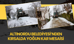 Altınordu Belediyesi’nden Kırsalda Yoğun Kar Mesaisi