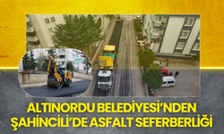 Altınordu Belediyesi’nden Şahincili’de Asfalt Seferberliği