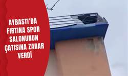 Aybastı’da Fırtına Spor Salonunun Çatısına Zarar Verdi