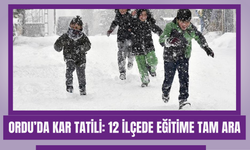 ORDU’DA KAR TATİLİ: 12 İLÇEDE EĞİTİME TAM ARA