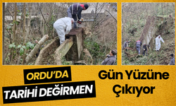Ordu’da Tarihi Değirmen Gün Yüzüne Çıkıyor
