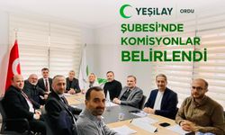 Yeşilay Ordu Şubesi’nde Komisyonlar Belirlendi