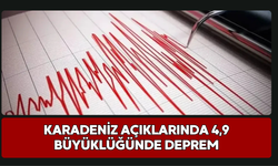 Karadeniz Açıklarında 4,9 Büyüklüğünde Deprem