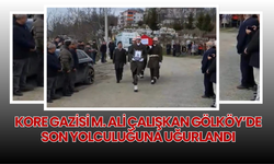 Kore Gazisi M. Ali Çalışkan Gölköy’de Son Yolculuğuna Uğurlandı