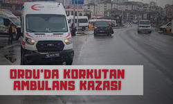 Ordu’da Korkutan Ambulans Kazası