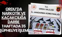 Ordu’da Narkotik ve Kaçakçılığa Darbe: 1 Haftada 35 Şüpheliye İşlem