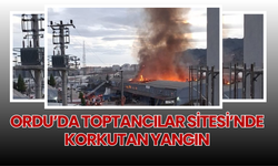 ORDU’DA TOPTANCILAR SİTESİ’NDE KORKUTAN YANGIN
