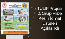 TULIP Projesi 2. Grup Hibe Kesin İcmal Listeleri Açıklandı