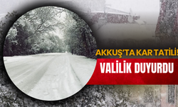 AKKUŞ’TA KAR TATİLİ! VALİLİK DUYURDU