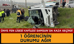 Ünye Fen Lisesi Kafilesi Samsun’da Kaza Geçirdi: 1 Öğrencinin Durumu Ağır