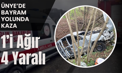 Ünye’de Bayram Yolunda Kaza: 1’i Ağır 4 Yaralı