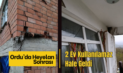 Ordu’da Heyelan Sonrası 2 Ev Kullanılamaz Hale Geldi
