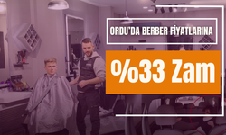 Ordu’da Berber Fiyatlarına %33 Zam