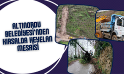 ALTINORDU BELEDİYESİ’NDEN KIRSALDA HEYELAN MESAİSİ