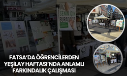Fatsa’da Öğrencilerden Yeşilay Haftası’nda Anlamlı Farkındalık Çalışması