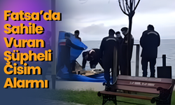 Fatsa’da Sahile Vuran Şüpheli Cisim Alarmı