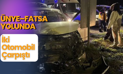 Ünye–Fatsa Yolunda İki Otomobil Çarpıştı