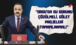 MHP’li Şanlıtürk TBMM’de Gündeme Getirdi: “Ordu’da Su Sorunu Çözülmeli, Gölet Projeleri Tamamlanmalı”
