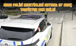 Ordu Polisi Denetimleri Artırdı: 57 Araç Trafikten Men Edildi