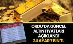 Ordu’da Güncel Altın Fiyatları Açıklandı