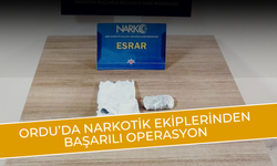 Ordu’da Narkotik Ekiplerinden Başarılı Operasyon