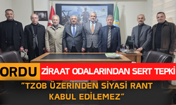 Ordu Ziraat Odalarından Sert Tepki: “TZOB Üzerinden Siyasi Rant Kabul Edilemez”