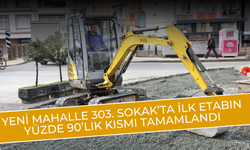 YENİ MAHALLE 303. SOKAK’TA İLK ETABIN YÜZDE 90’LIK KISMI TAMAMLANDI