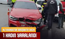 Altınordu’da Kavşakta Kaza: 1 Kadın Yaralandı