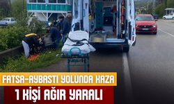 Fatsa-Aybastı Yolunda Kaza: 1 Kişi Ağır Yaralı
