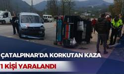 ÇATALPINAR’DA KORKUTAN KAZA: 1 KİŞİ YARALANDI