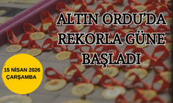 ALTIN ORDU’DA REKORLA GÜNE BAŞLADI