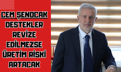 Cem Şenocak: Destekler Revize Edilmezse Üretim Riski Artacak