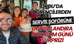 Ordu’da Öğrencilerden Servis Şoförüne Duygulandıran Doğum Günü Sürprizi