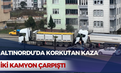 Altınordu’da Korkutan Kaza: İki Kamyon Çarpıştı