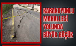 Karakoyunlu Mahallesi Yolunda Büyük Göçük