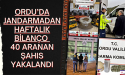 Ordu’da Jandarmadan Haftalık Bilanço: 40 Aranan Şahıs Yakalandı