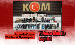 Fatsa’da Kaçak Elektronik Operasyonu